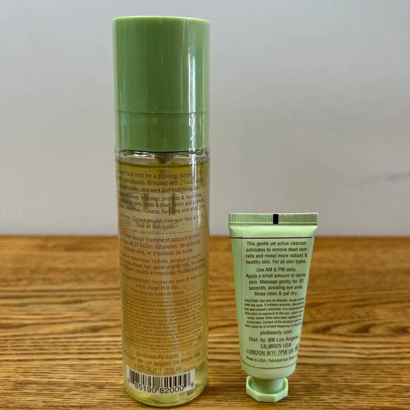 Pixi Skintreats Glow mist 80mL + Glow Mud Cleanser 15mL New without Box - Picture 3 of 9